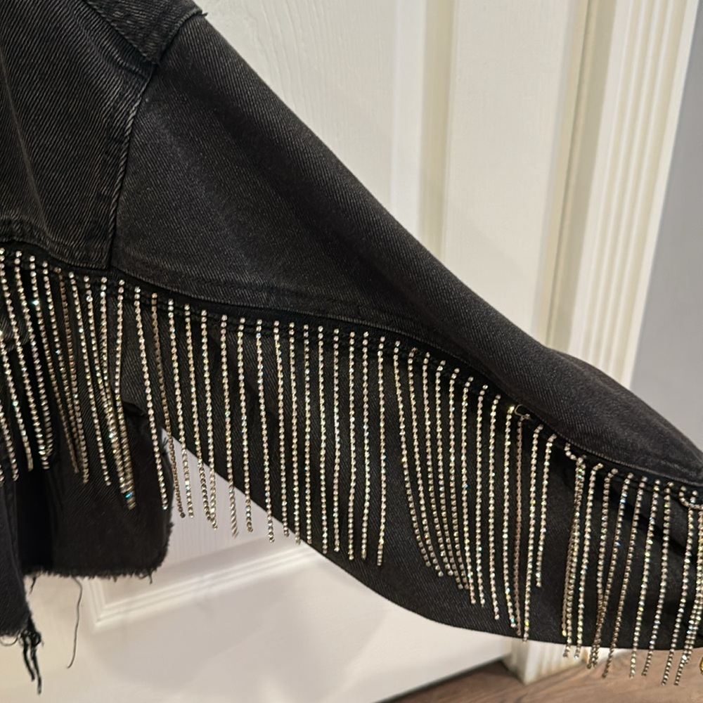 Cropped Denim Jacket - image 3